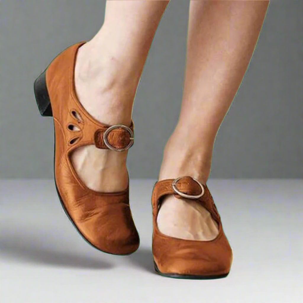 Denisa | Orthopaedic Leather Sandals with Comfortable Wedge Sole